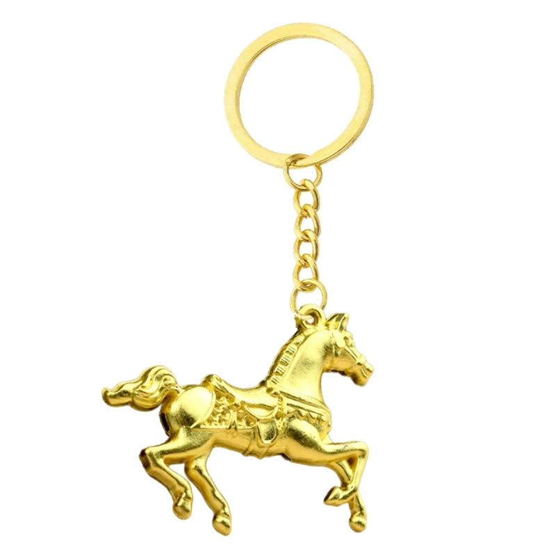 

Elegant Horse Inspired Keychain With Zinc Alloy Build For Stylish Clothing Accessory Wallet Hanging Charm Collection золотий
