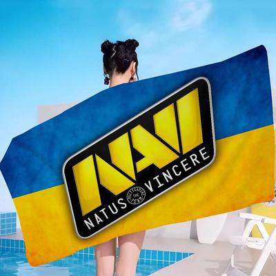 Navi Natus Vincere Anime Beach Swimming Towel Soft Absorbent Washcloth Children's Gifts for Kids Travel Camping Gym