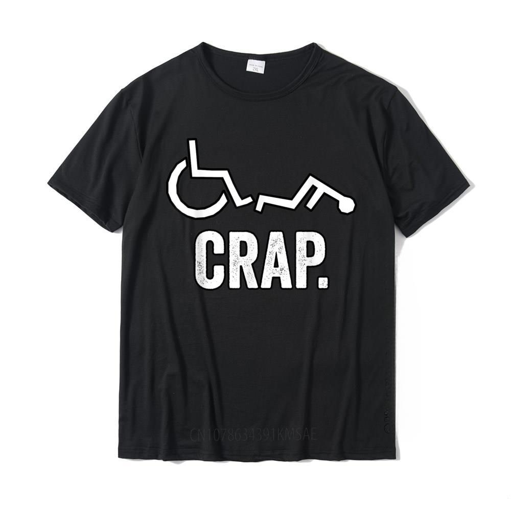 Handicap Wheelchair Funny Fall T-Shirt Cotton Men Tops & Tees Summer Tshirts Summer On Sale