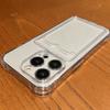Transparent TPU Card Insertion Phone Case Suitable For Iphone15 Pro Max Plus Anti Drop Phone Protective Case Clear Shockproof Soft Cover