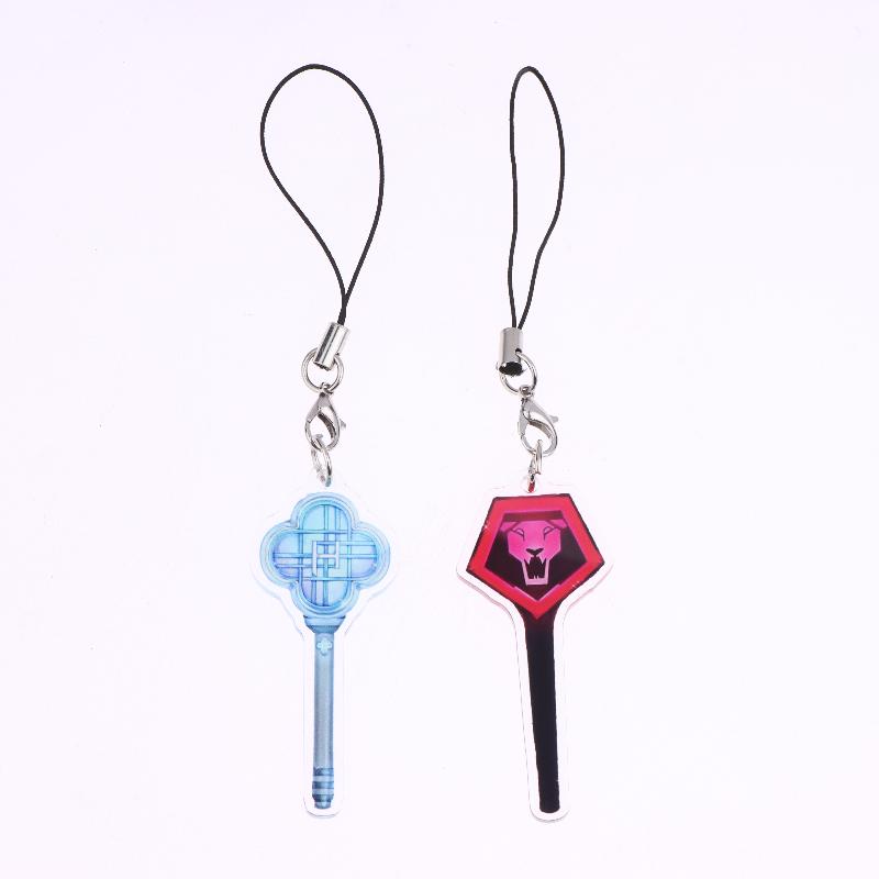 Kpop Demo Hunters Phone Lanyard Korean Huntr/X Cosplay Phone Chain Cartoon Acrylic Cellphone Charms Collection Gifts