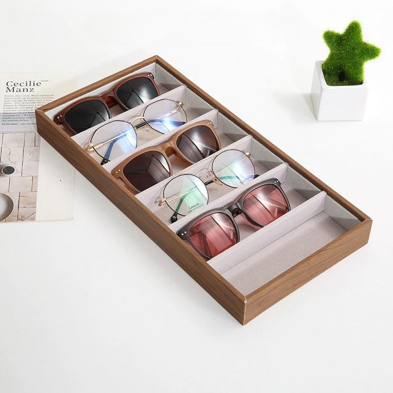 6 Grid Sunglass Glasses Storage Case Eyeglasses Display Glasswear Box Tidy Tool Sunglass Glasses Storage Case Eyeglasses Display