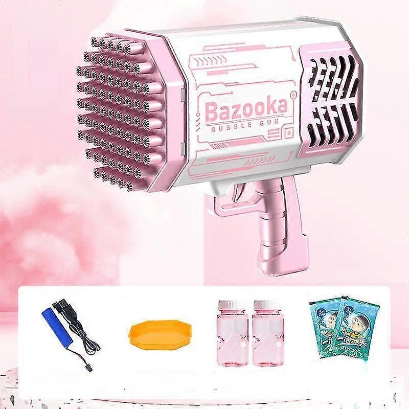 Bubble Gun Rocket 69 Holes Bubbles Launcher Shape Automatic Blower Soap Toys For Kids Children Gift Pomperos Toys