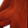 Sears JR Bazaar Suede Leather Jacket 11 Brown Hood Women Used