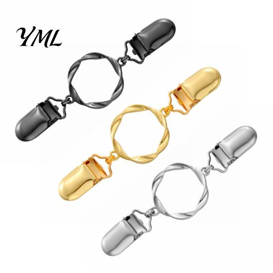 Gold or Silver Shawl Clasps Vintage Sweater Clips for Women Girls, Retro Ring Cardigan Clips, Elegant Brooch Pins Clip, Waist Cincher Loose