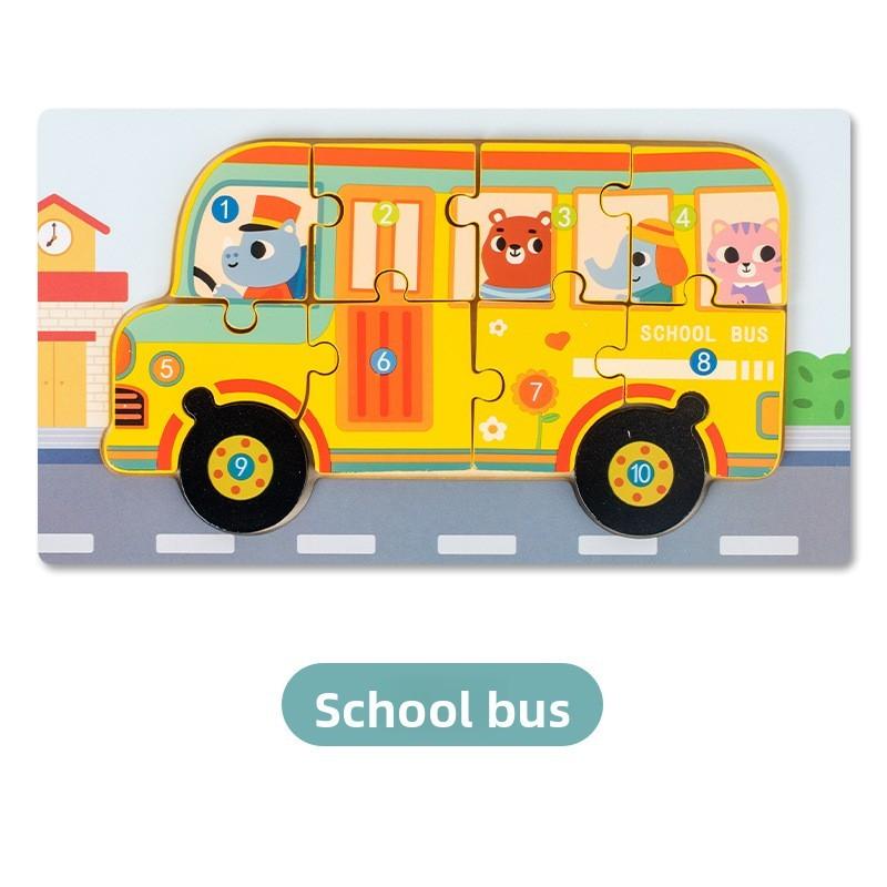 Wooden 3d Puzzle Toy For Preschool Kids With Educational Development For Boys And Girls