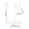 Lampa Biurkowa Czarna Nowoczesna Miedziany Klosz Winx 1Xgu10 10W Sl.1381 Sollux Lighting