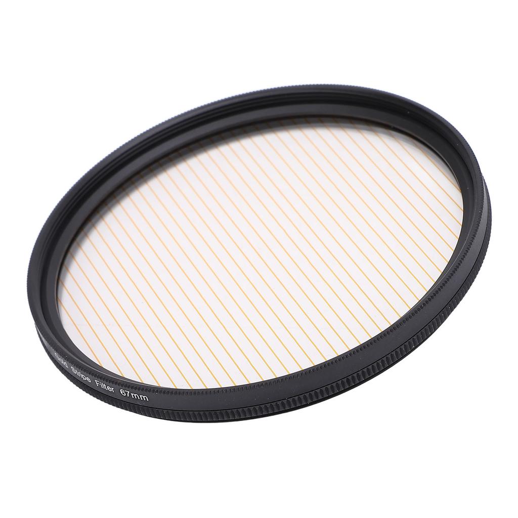 Camera Streak Filter 67mm Optical Glass Streak Special Effect Lens Filter with Storage Box for