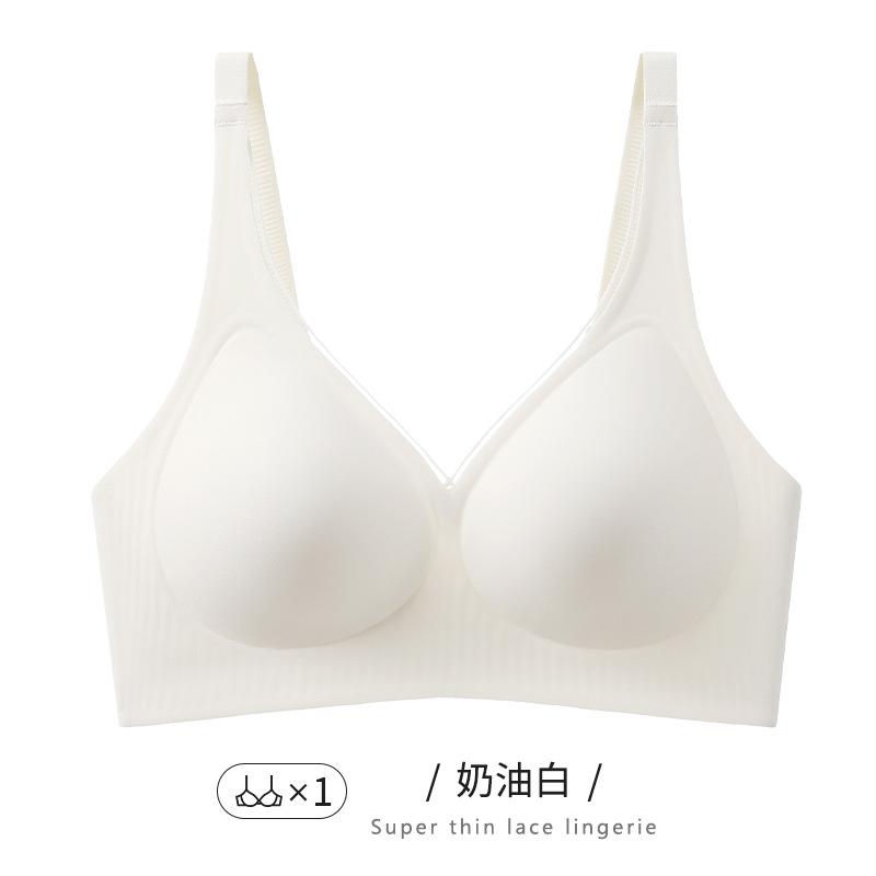Underwear women's small breasts gather and close secondary breasts to prevent sagging, no steel ring, large breasts show small bras, soft support