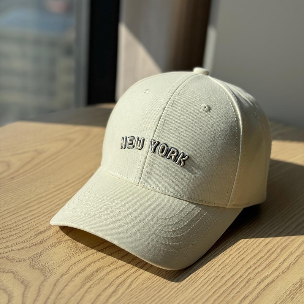 Korean-style Letter Embroidery Hard cap2026Trendy and Versatile Internet Celebrity Baseball Cap for Women, Sun Protection Hat for Men