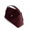 Nischen Design Winter Neu Große Kapazität Pendler Retro Vielseitig Wildleder Leder Einzelne Schulter Echtes Leder Handtasche Umhängetasche