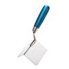 2Pcs Stainless Steel Drywall Corner Trowel with Soft Grip Handle Interior Exterior Corner Blades Ergonomic Anti-Slip Rubber Handle Masonry Corner Tool