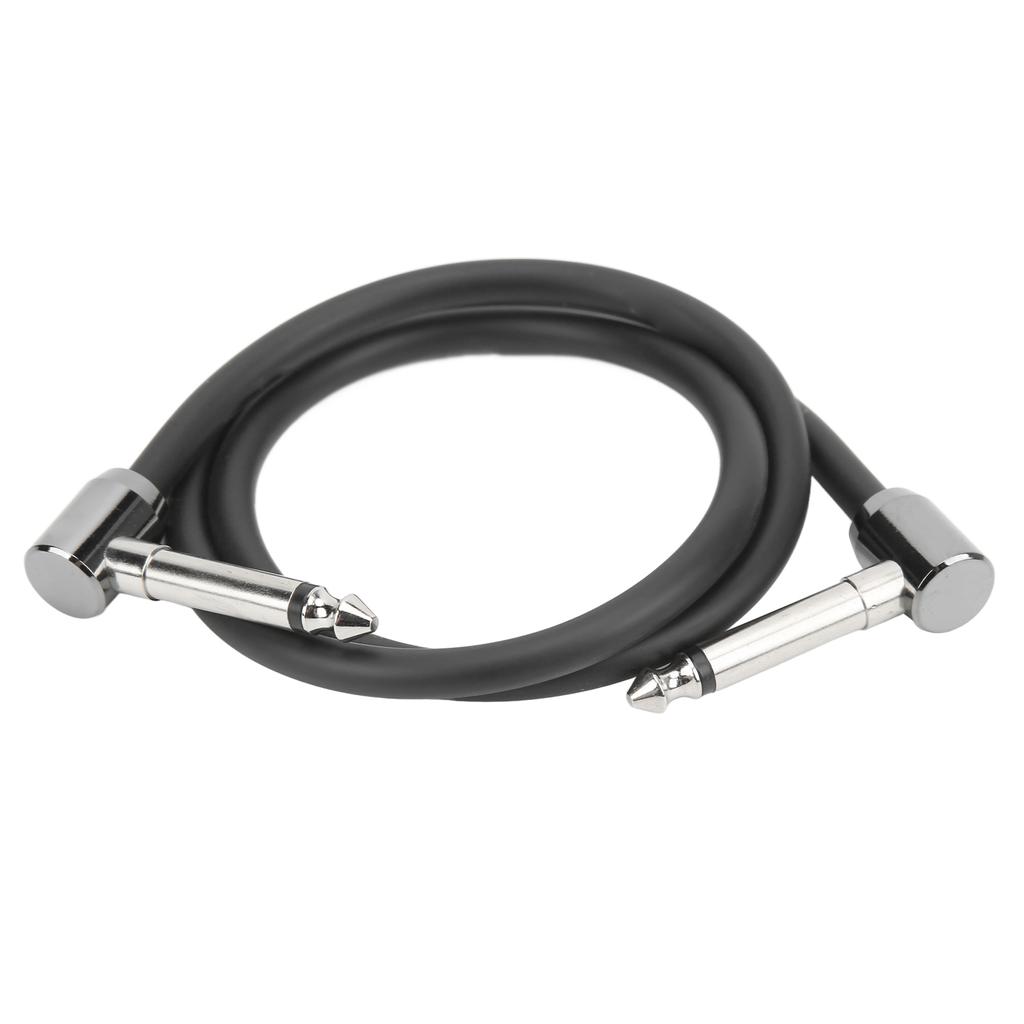Guitar Patch Cable Metal Right Angle Guitars Effect Pedal Connecting Line for Playing