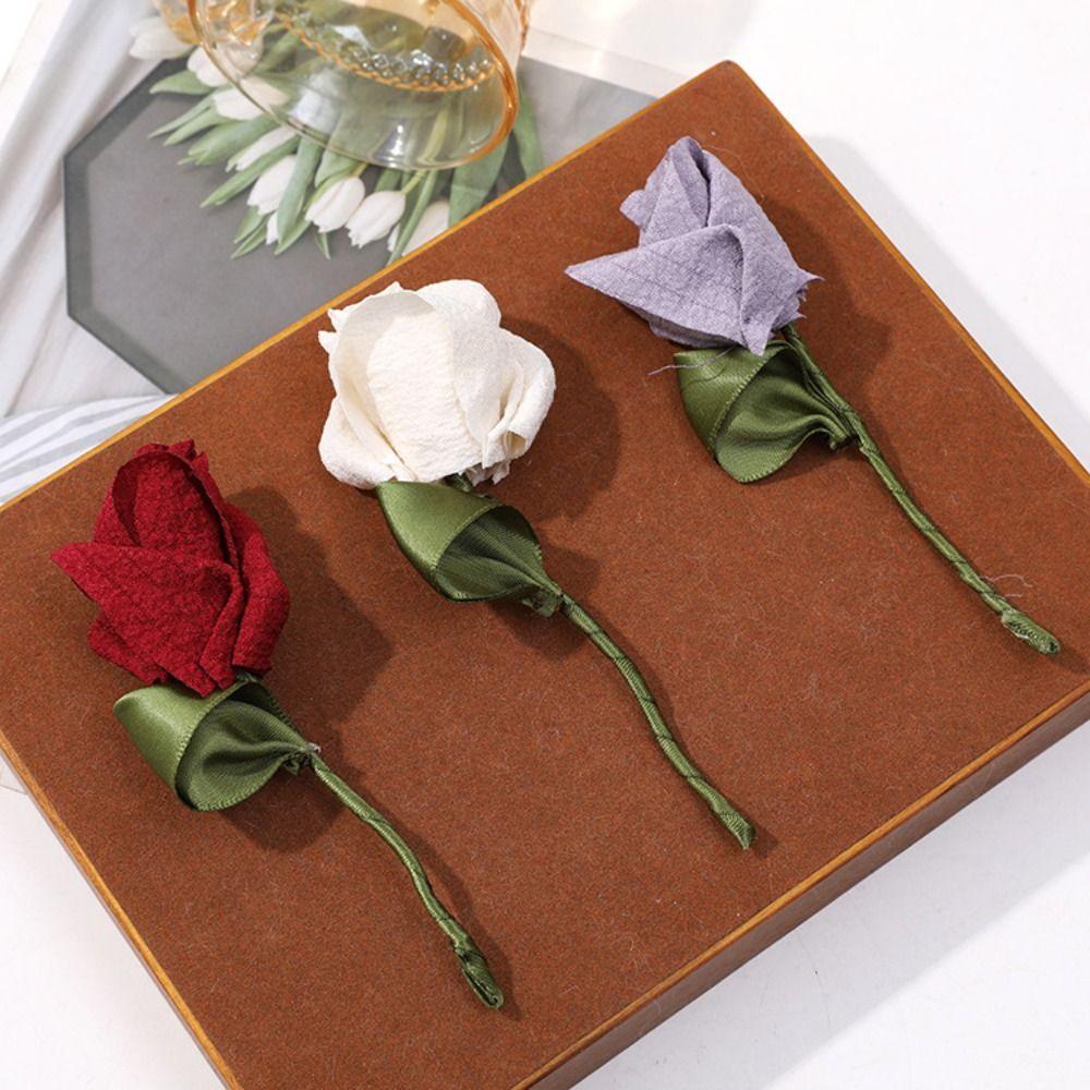 5PCS Handmade Clothing Patch 3D Clothes Appliques Multi Purpose Fabric Tulip  Clothes Decoration