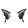 Handmade Second Dimension Girl Comic-Con Hair Accessories Props Simulation Plush Beast Ears Headdress Midsummer Night's Dream Butterfly Headband