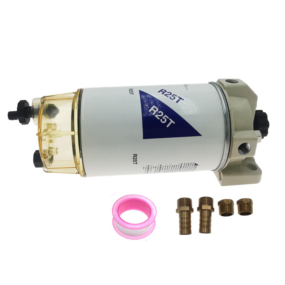 1 Pcs R12T R25T S3213 S3227 Spin-on Fuel Filter/Water Marine Separator Replaces Racor