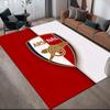 Tappeto Quadrato con Fantasia a Quadri Arsenal F.C., Tappeto da Area, Tappeto per Soggiorno Camera da Letto Divano Sala Giochi Decorazione, Tappetino Antiscivolo