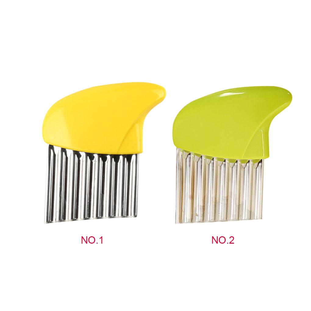 French Fries Cutter Vegetable Potato Chips Making Wavy Edged Fruit Slicer Kitchen Tool