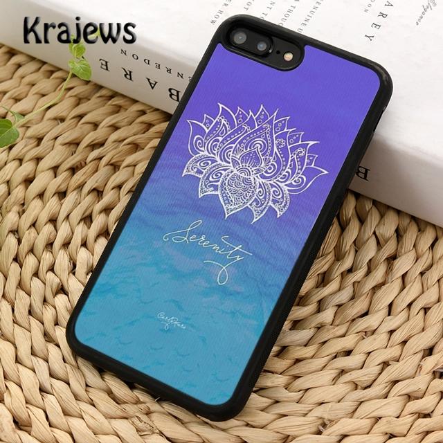 Krajews Yoga Om Namaste Mandala Colourful Design Phone Case For iPhone 14 5 6s 7 8 plus X XR XS 11 12 13 pro max Samsung S21 S22