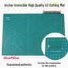 Leather & Rubber Cutting Tool Set: Rotary Cutter, Taper Ruler, Trapezoidal Ruler, and Cutting Mat