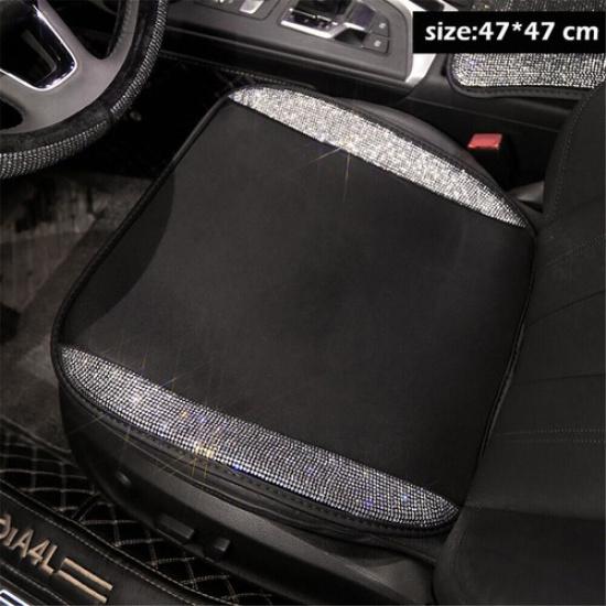 Summer Breathable Seat Cushion Luxury Crystal Diamond Car Seat Cover Universal