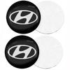 4pcs 56mm Aluminum Alloy Car Wheel Center Decal Hub Sticker For Hyundai Tucson Solaris I30 Creta Ix35 I40 Veloster Santafe