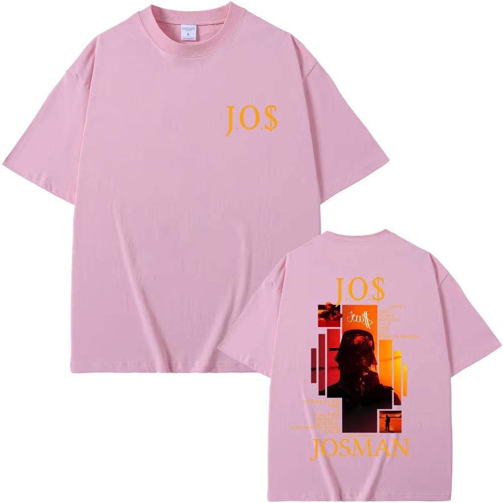 Rapper Josman J.O.$ Album Grafik T-Shirt Herren Damen Hip Hop Mode Popmusik T-Shirts Lässig Baumwolle 2026