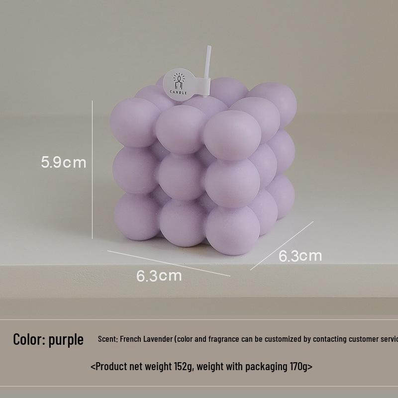 High-End Customizable Scented Candle Rubik's Cube Ornament Gift