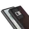 For Honor Magic Vs3 5G Case Black Edge Genuine Cow Leather PC Phone Cover
