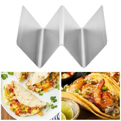 Ocelový držák na taco 2 Kapacita tortil Držák Nástroje