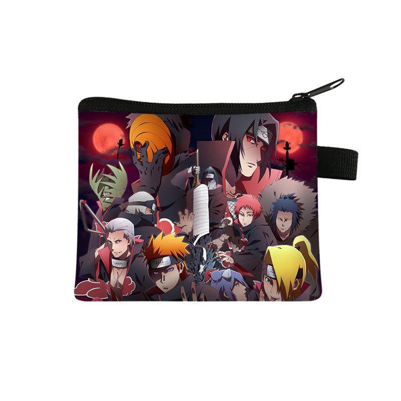 Cute Bag Naruto Children'S Change Bag, Male And Female Students' Simple Card Bag, Middle School Student Zipper Storage Bag Batch