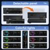 Grandnavi MP3 Car Player detachable panel 1DIN 7 Color Light USB FM Radio Tuner with LED Segment Displays AUX Input USB