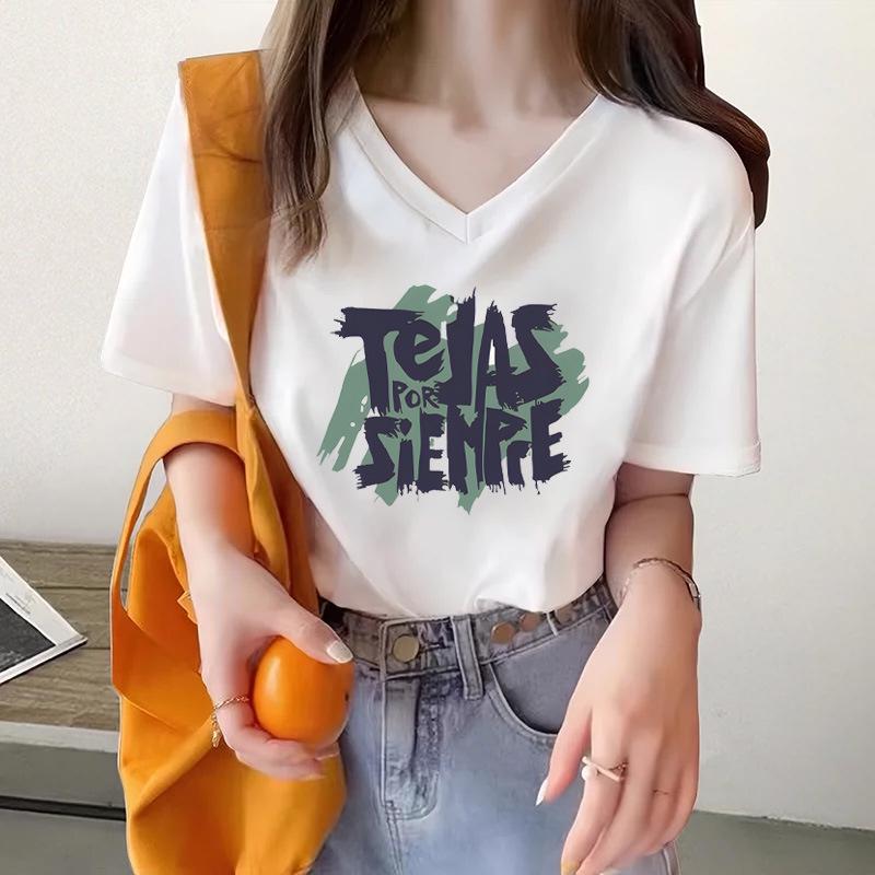 

2025 Spring/Summer Women s Trendy Casual Print Half Sleeve T-Shirt S