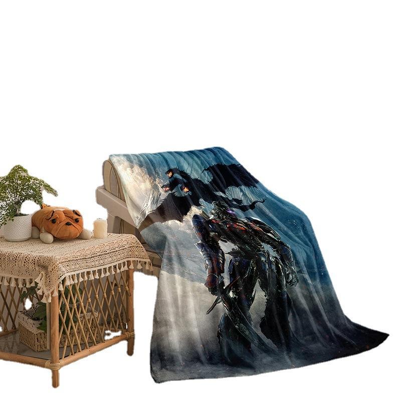 Transformers Series Flannel Blanket 3D Printed Sofa Blanket Thickened Blanket