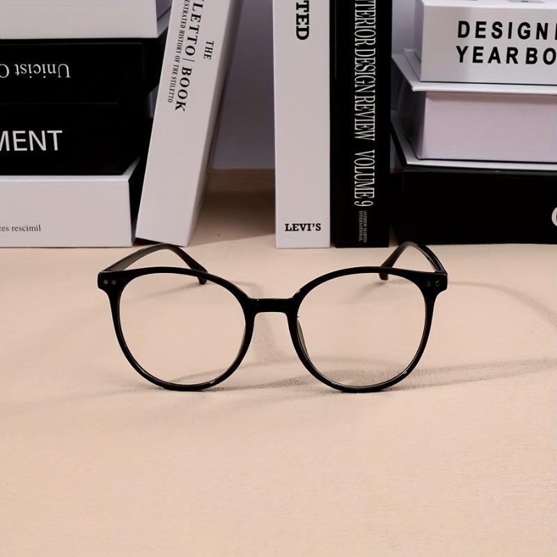 

1pc Retro Full-Rim Square Frame Glasses - Lightweight Unisex Eyewear for Men & Women Fashion GlassesValentine s Day Gift чёрный