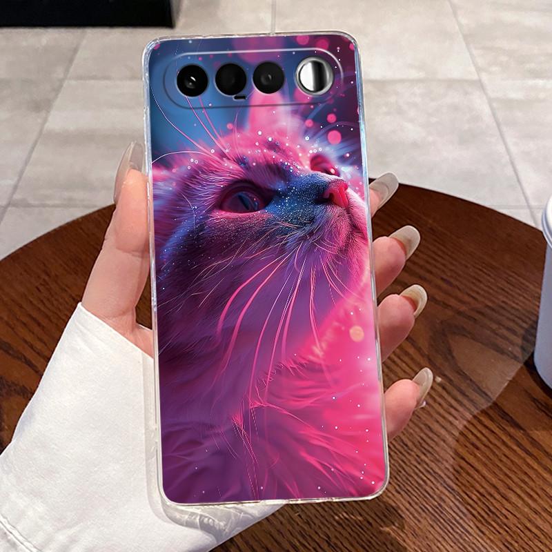 Jelly Casing For Realme 16 5G Coque Capa Clear Silicone Soft TPU Back Cover Cute Cat Rabbit Heart Protective Case Fundas