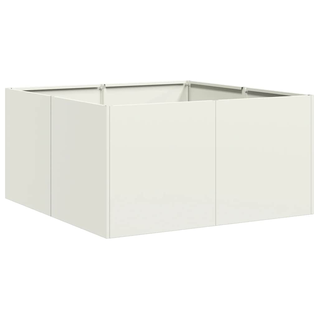 White Pot 80X80X40 Cm Cold Rolled Steel