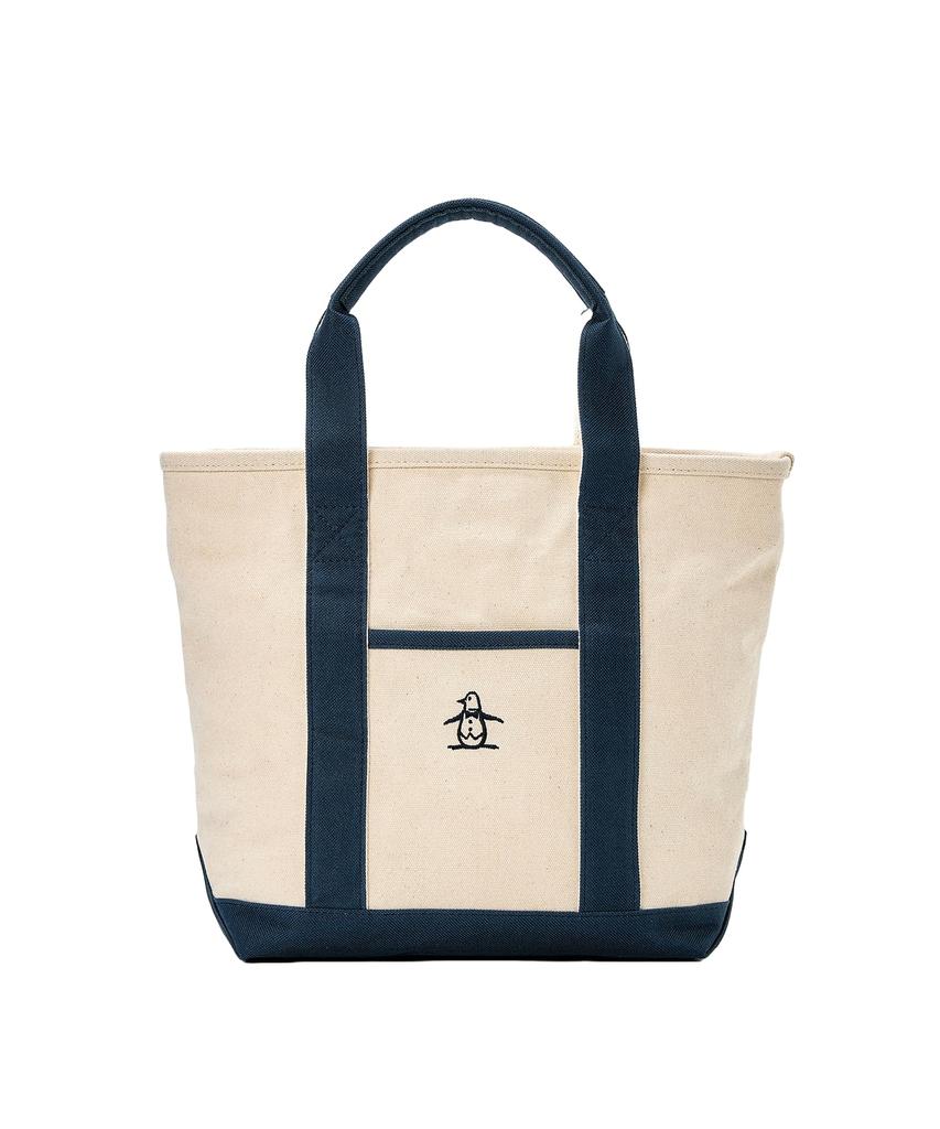 Cart Bag Canvas Durable Water Repellent Simple Casual Mini Bag Golf MG4FTT01U WHNV [Munsingwear] (White Navy)