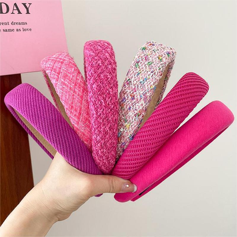 Rose Red Series Headband Female Hair Hoop Sweet And Cute Go Out All-Match Press Hair Headband Versatile  Hairstyle Tool