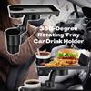 Solvanta Car Drink Holder with Easy Smartphone 28cm X 23cm X 23cm Tray, Multifunctional, Snack-Compatible, Non-Slip Design, Installation, Storage,