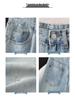 Girl's Jacquard Wide-Leg Slimming Jeans - Women's Spring 2025 High-Waisted Straight-Leg Pants