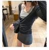 In-Stock Women's Black Long Sleeve Two-Piece Base Layer Tunic – Autumn Collection