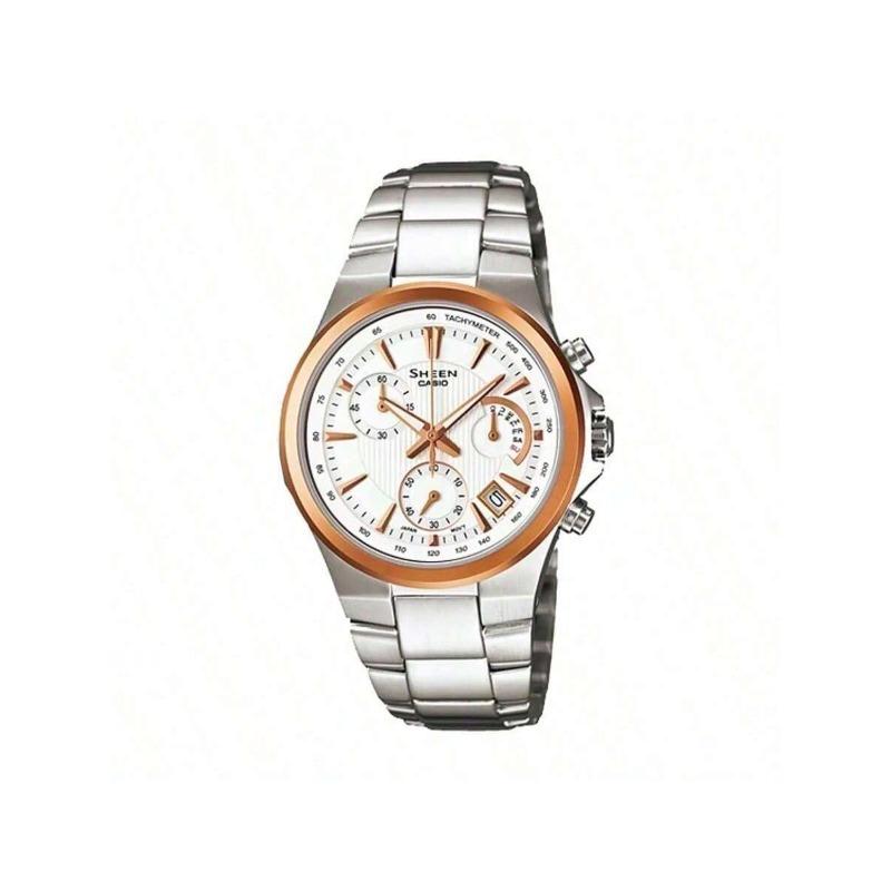 

Casio Women s Chronograph Watch SHE-5019SG-7ADR серебряный
