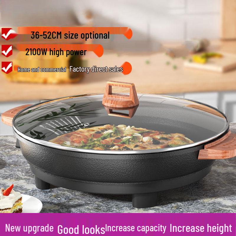Neuer extra großer elektrischer Crêpe-Maker & Multifunktions-Pfannkuchenpfanne für Knödel