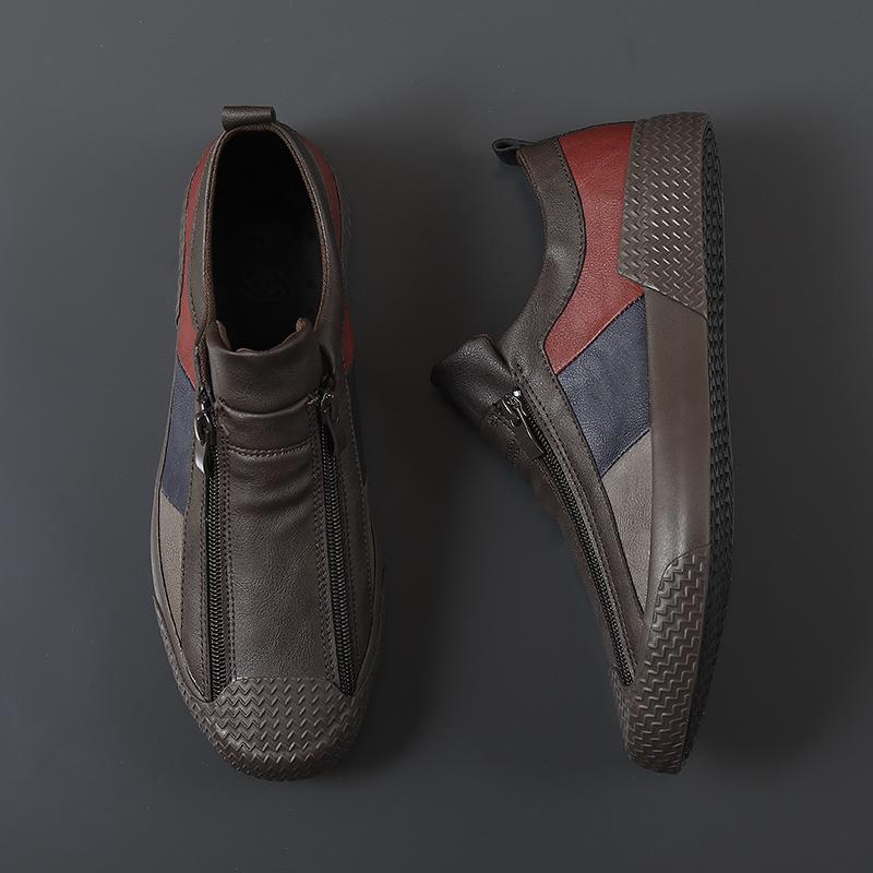 Men's vulcanized shoes, spring and autumn styles, designer sports breathable loafers, soft soled comfortable casual flat shoes