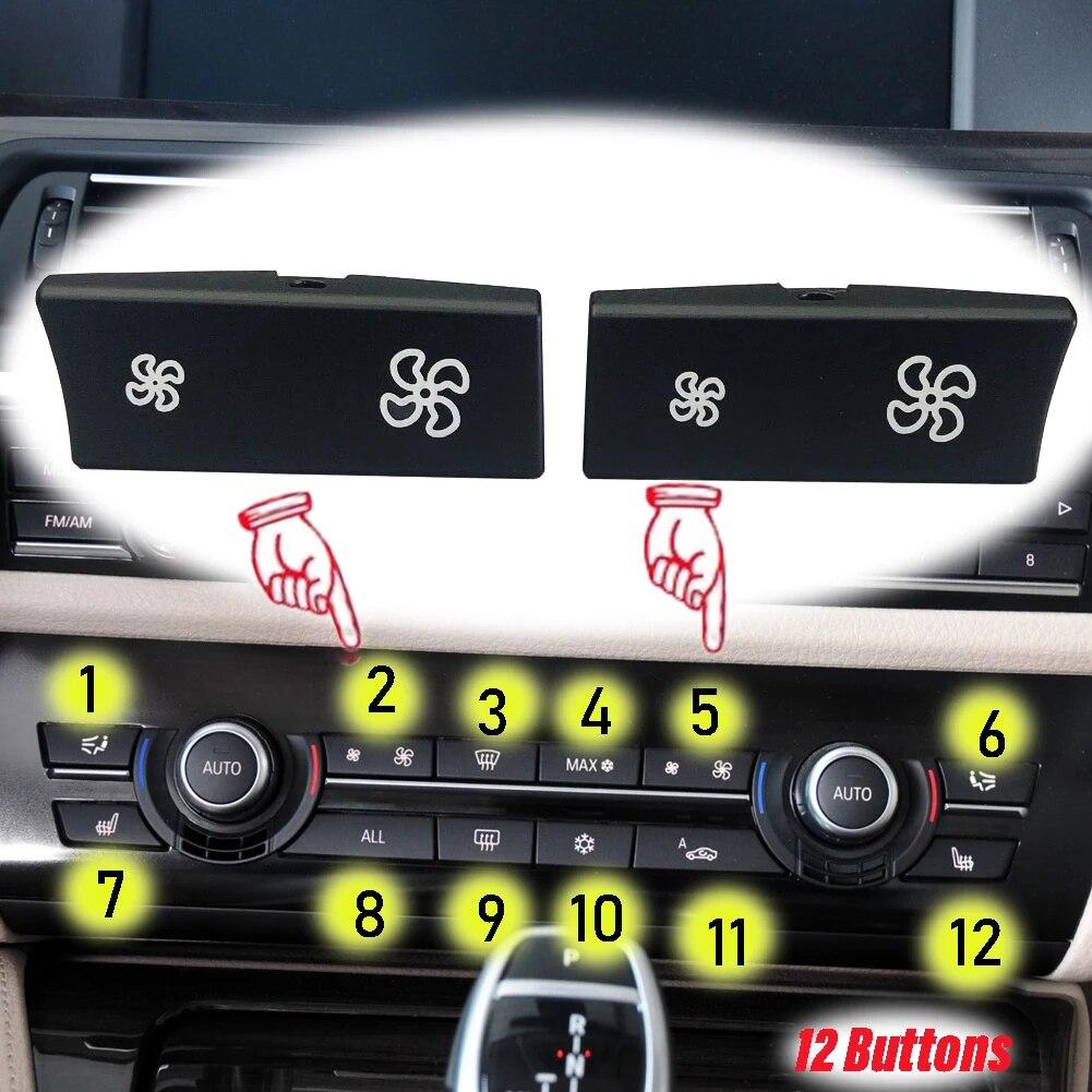 

Крышка переключателя климат-контроля обогревателя для BMW F10 F11 F01 F02 F06 F07 F12 F13 F15 F16 Fun Button Wind Крышка кондиционера чёрный