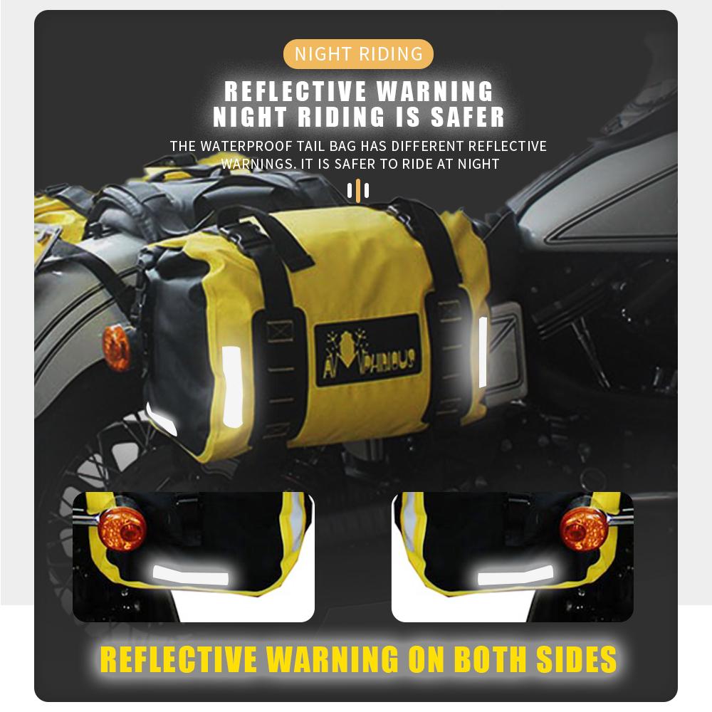Borsa da moto impermeabile Universale per moto Borse da sella Portaoggetti laterali Bagagli da viaggio Sedile posteriore