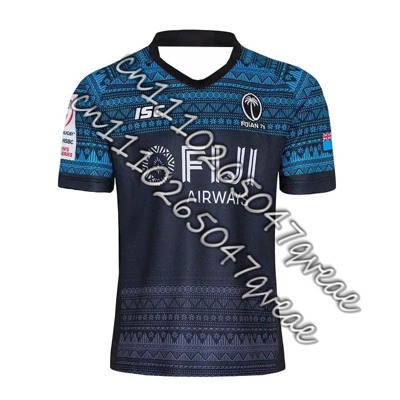 2026 New Fiji Rugby Large Size Jersey Men's Summer Breathable Quick Dry Outdoor 3D Printed Casual Fitness T-shirt