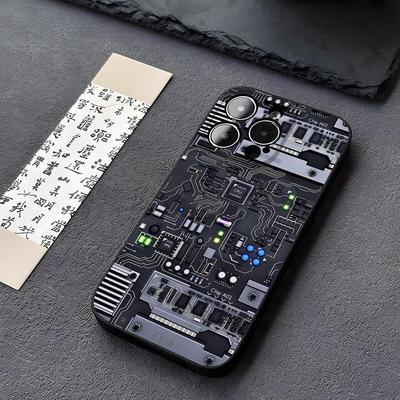 Coole Printplaat Telefoonhoesje Funda Voor Iphone 13 17 16 11 15ProMax 14 12 Pro Xs Max Mini Xr X 7 8 6 6s Plus Hoesjes