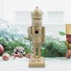 Christmas Unfinished Nutcrackers 25.5cm Unfinished Wood Nutcrackers Christmas Painting Nutcrackers Figures Decorations